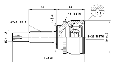 STATIM Joint kit, drive shaft Article number: C.595 cheaply