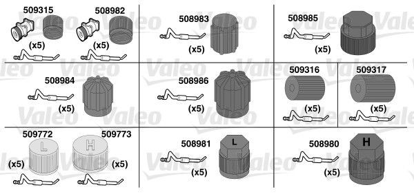 VALEO O-rings rep.sæt Varenummer: 509734 billige
