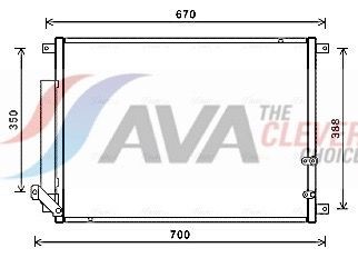 AVA COOLING SYSTEMS Air conditioning condenser Article number: CC5001D cheaply