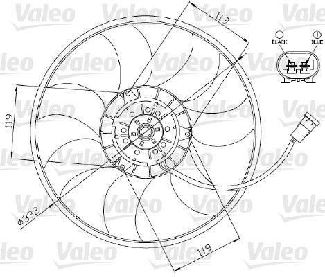 VALEO Radiaatori ventilaator Artikli number: 696013 soodsalt
