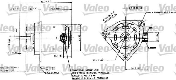 VALEO Electric Motor, radiator fan Article number: 698084 cheaply