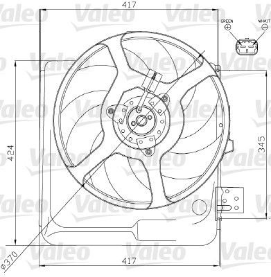 VALEO Radiaatori ventilaator Artikli number: 698313 soodsalt