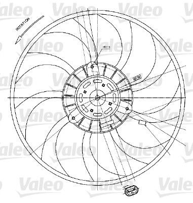 VALEO Fan, radiator Article number: 698424 cheaply