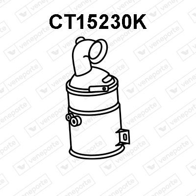 VENEPORTE Catalytic converter Article number: CT15230K cheaply