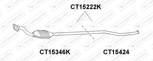 VENEPORTE Repair Pipe, catalytic converter Article number: CT15424 cheaply