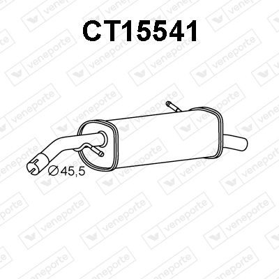 VENEPORTE Rear silencer Article number: CT15541 cheaply