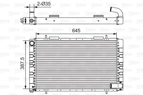 VALEO Radiaator, mootorijahutus Artikli number: 731235 soodsalt