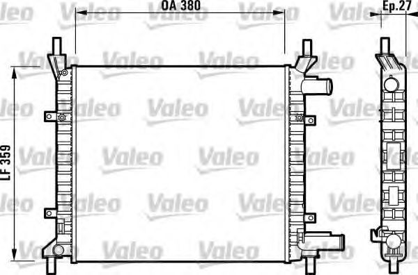 VALEO Radiaator, mootorijahutus Artikli number: 731992 soodsalt
