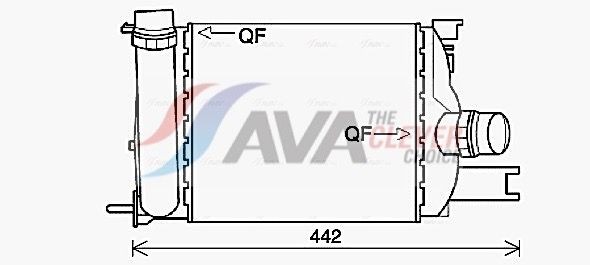AVA COOLING SYSTEMS Intercooler Numero articolo: DAA4013 poco costoso