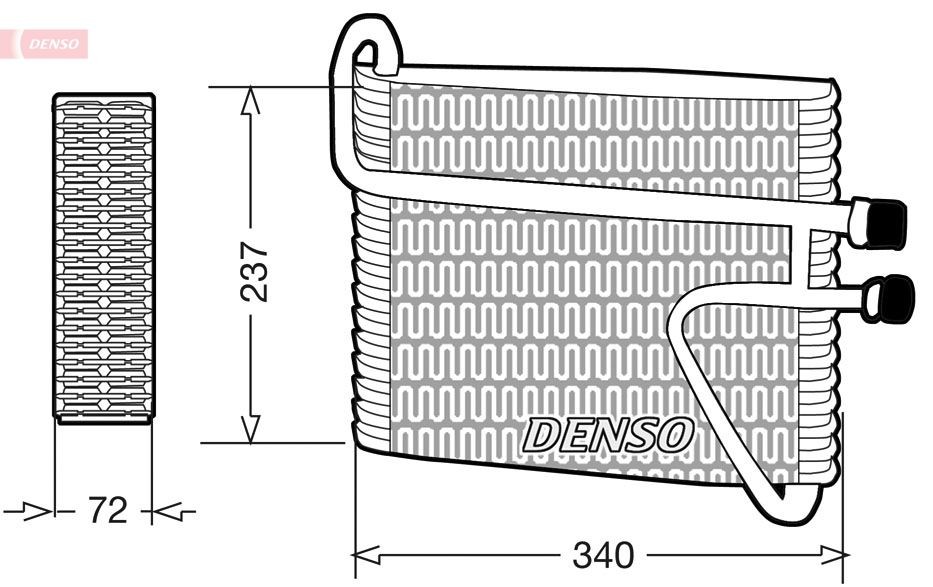 DENSO Garintuvas, oro kondicionierius prekės numeris: DEV33002 nebrangu