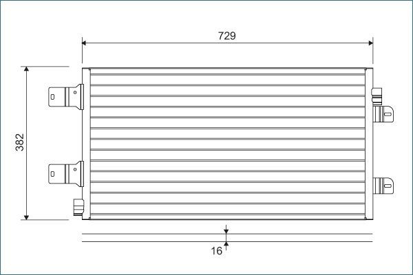VALEO Air conditioning condenser Article number: 814003 cheaply