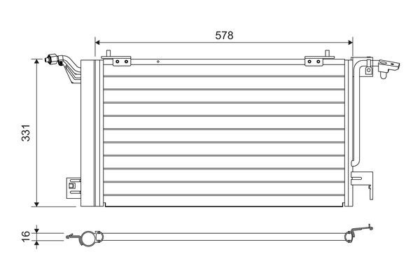 VALEO Air conditioning condenser Article number: 817230 cheaply