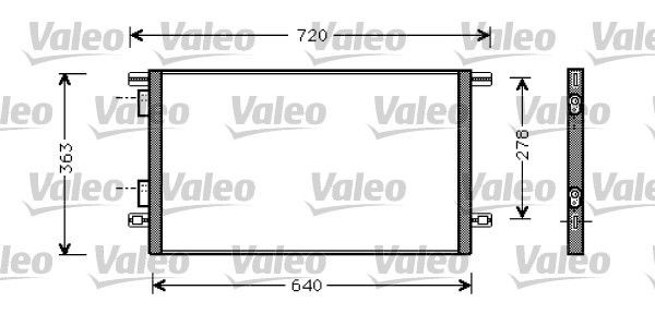 VALEO Condenseur, climatisation UGS: 818008 à peu de frais