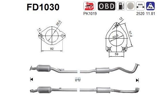 AS Filtru de particule număr articol: FD1030 ieftin