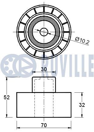 RUVILLE Tensioner Lever, v-ribbed belt Article number: 55933 cheaply