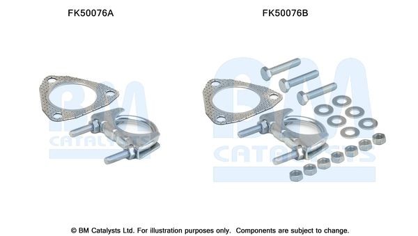 BM CATALYSTS Mounting Kit, exhaust pipe Article number: FK50076 cheaply