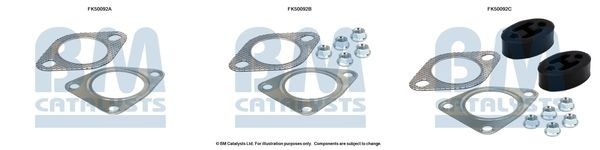 BM CATALYSTS Mounting Kit, exhaust pipe Article number: FK50092 cheaply