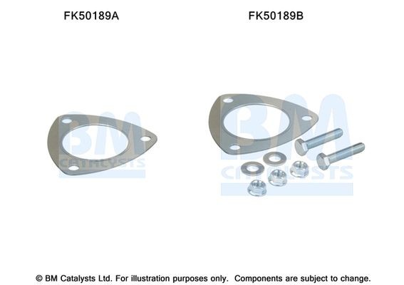 BM CATALYSTS Mounting Kit, exhaust pipe Article number: FK50189 cheaply