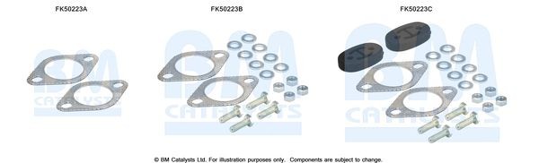 BM CATALYSTS Mounting Kit, exhaust pipe Article number: FK50223 cheaply