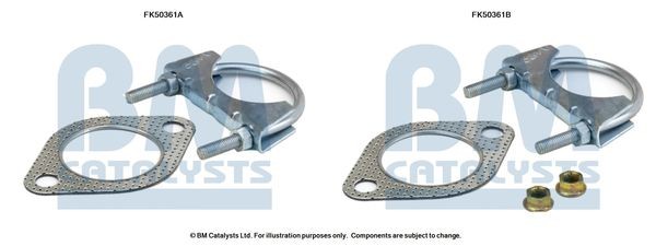 BM CATALYSTS Mounting Kit, exhaust pipe Article number: FK50361 cheaply