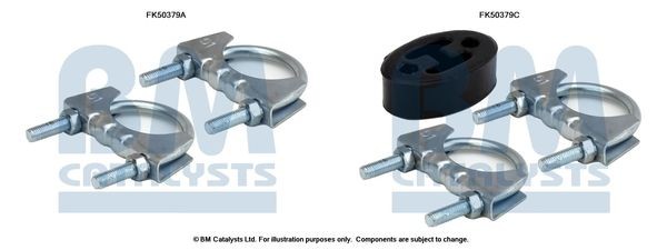 BM CATALYSTS Mounting Kit, exhaust pipe Article number: FK50379 cheaply