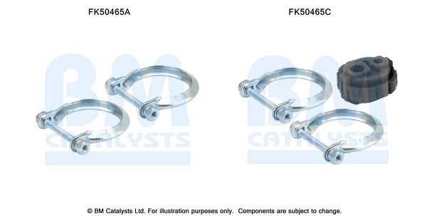 BM CATALYSTS Mounting Kit, exhaust pipe Article number: FK50465 cheaply