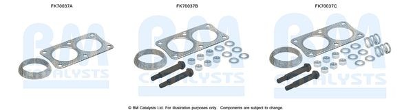 BM CATALYSTS Mounting Kit, exhaust pipe Article number: FK70037 cheaply
