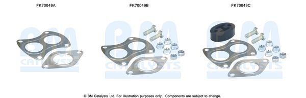 BM CATALYSTS Montagesæt, udstødningsrør Varenummer: FK70049 billige
