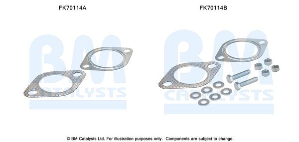 BM CATALYSTS Mounting Kit, exhaust pipe Article number: FK70114 cheaply