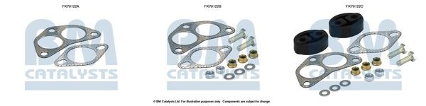 BM CATALYSTS Mounting Kit, exhaust pipe Article number: FK70122 cheaply