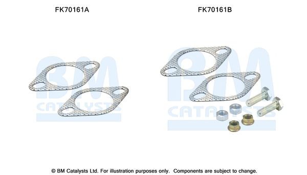 BM CATALYSTS Mounting Kit, exhaust pipe Article number: FK70161 cheaply