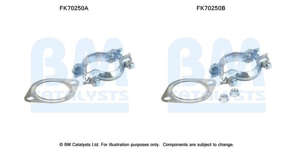 BM CATALYSTS Mounting Kit, exhaust pipe Article number: FK70250 cheaply