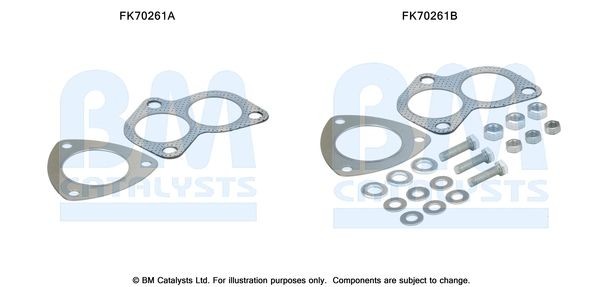 BM CATALYSTS Mounting Kit, exhaust pipe Article number: FK70261 cheaply