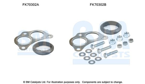BM CATALYSTS Kit d'assemblage, tuyau d'échappement UGS: FK70302 à bon prix