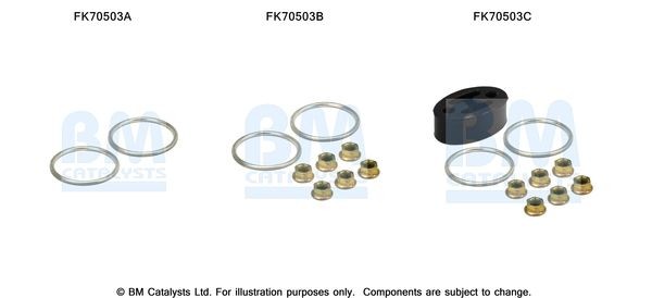 BM CATALYSTS Mounting Kit, exhaust pipe Article number: FK70503 cheaply
