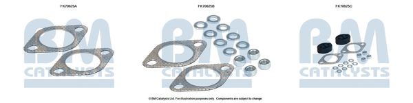 BM CATALYSTS Mounting Kit, exhaust pipe Article number: FK70625 cheaply