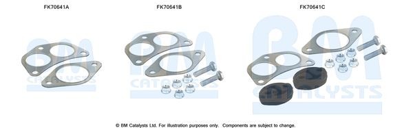 BM CATALYSTS Mounting Kit, exhaust pipe Article number: FK70641 cheaply