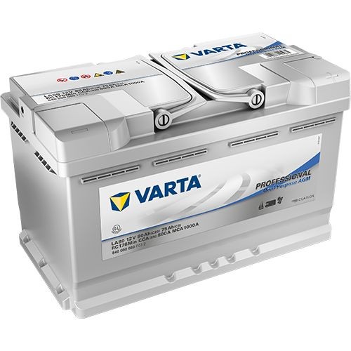 VARTA Battery PROFESSIONAL, LA80 Article number: 840080080C542 cheaply