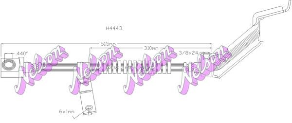 KAWE Tubo freno Numero articolo: H4443 poco costoso