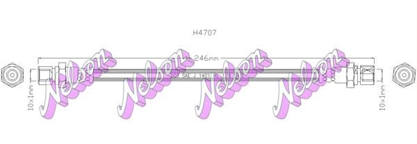 KAWE Brake hose Article number: H4707 cheaply