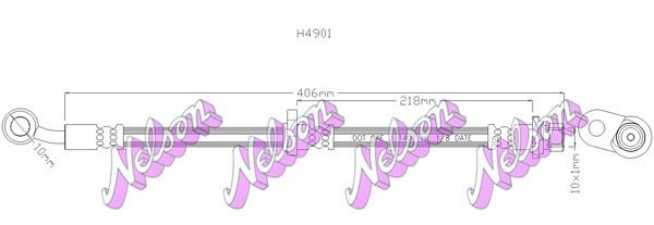 KAWE Brake hose Article number: H4901 cheaply