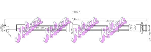 KAWE Brake hose Article number: H5897 cheaply