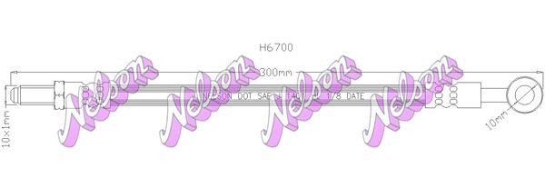KAWE Brake hose Article number: H6700 cheaply