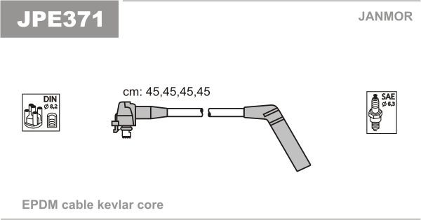 JANMOR Ignition Cable Kit Article number: JPE371 cheaply