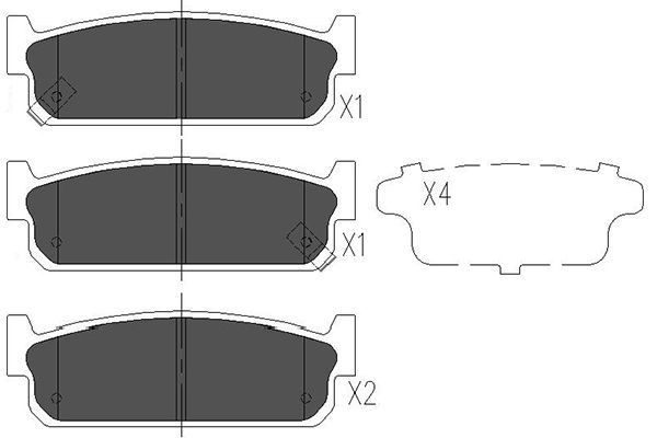 KAVO PARTS Piduriklotsid Artikli number: KBP-6572 soodsalt