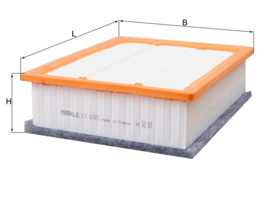 MAHLE ORIGINAL Air filter Article number: LX 4085 cheaply