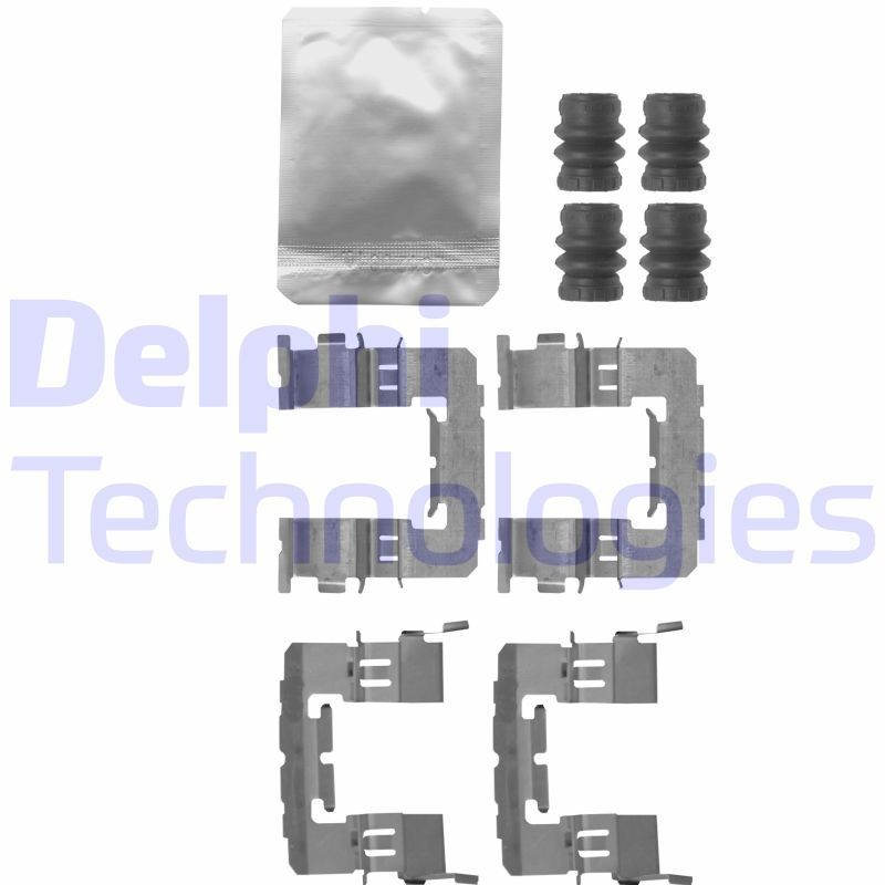 DELPHI LX0645 Set accesorii, placute frana GT 86 2.0 (ZN6AC_, ZN6BC_) 200 CP benzina