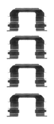 MINTEX MBA1287 Set accesorii, placute frana REZZO 1.6 90 CP benzina