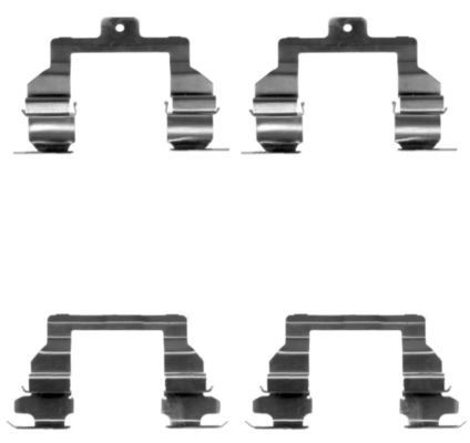 MINTEX MBA1291 Accessory Kit, disc brake pads AVENSIS 2.4 VVT-i (ACM21) 156 PS Petrol 2009
