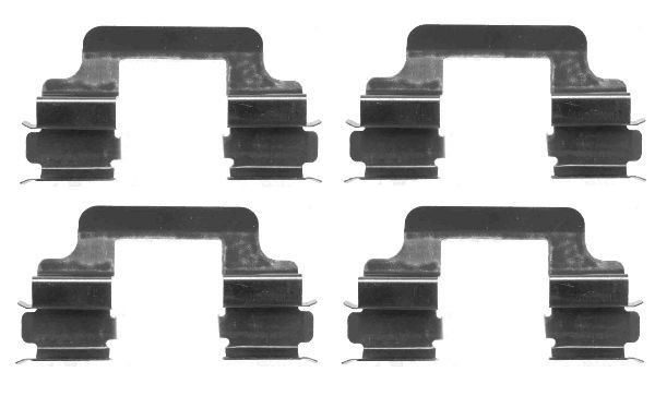 MINTEX MBA1610 Set accesorii, placute frana A6 3.0 TDI quattro 239 CP motor diesel 2018